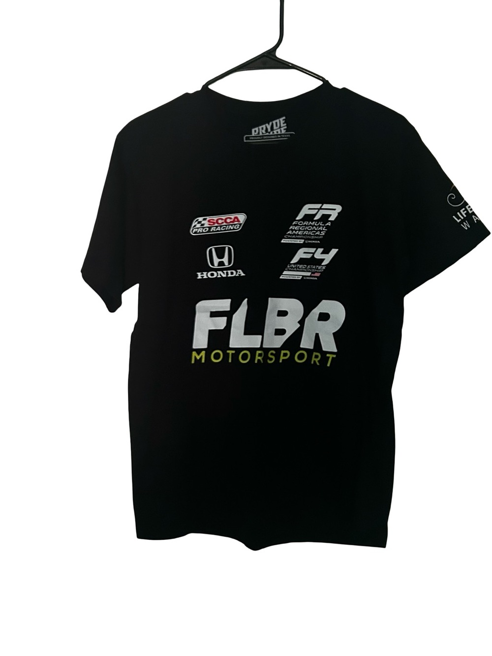 FLBR Motorsport Black Logo Tee
